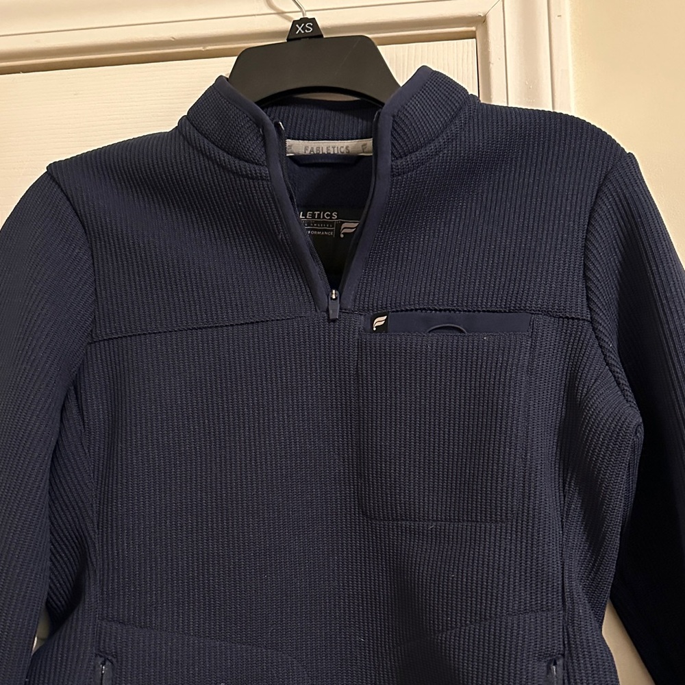 Fabletics Deep Blue Textured Pullover - image 2